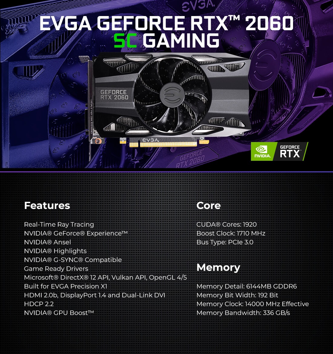 Evga hotsell 2060 sc
